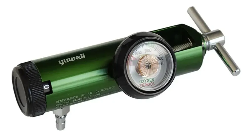 [1010-6L] Regulador de oxígeno medicinal CGA 870 yugo 6 lts/min